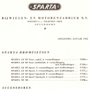 Prijslijst Sparta 1962-1